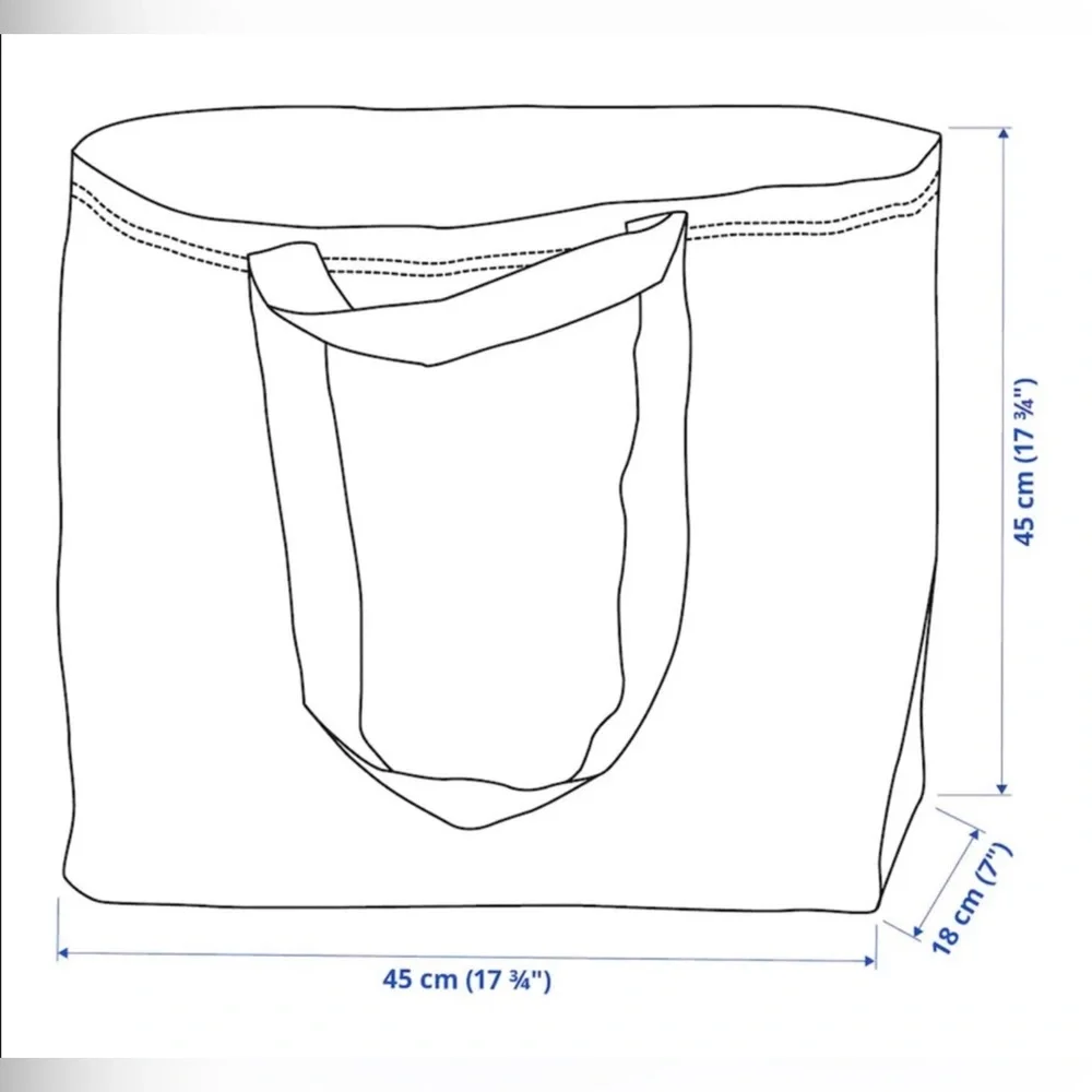 8 IKEA Blue Shopping Medium Bags